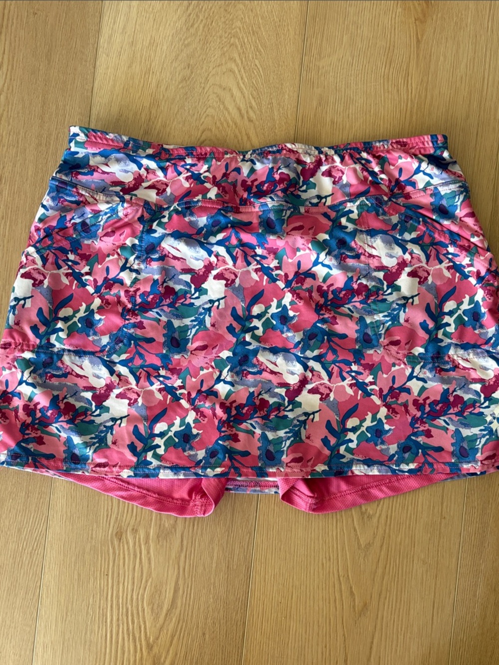 Jofit golf pink Blue Floral Women's Active Skort size L